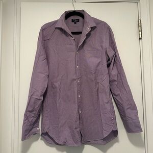Thompson Shirting by J. Crew Purple Check Button Down